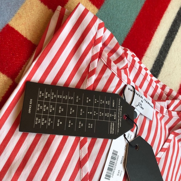 J.crew universal standard striped shirt, NWT, sz s - Picture 5 of 5